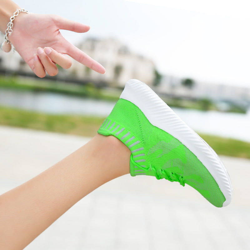 Comfortable Walking Memory Foam Lightweight Sports Shoes  Slip on Sock Sneakers