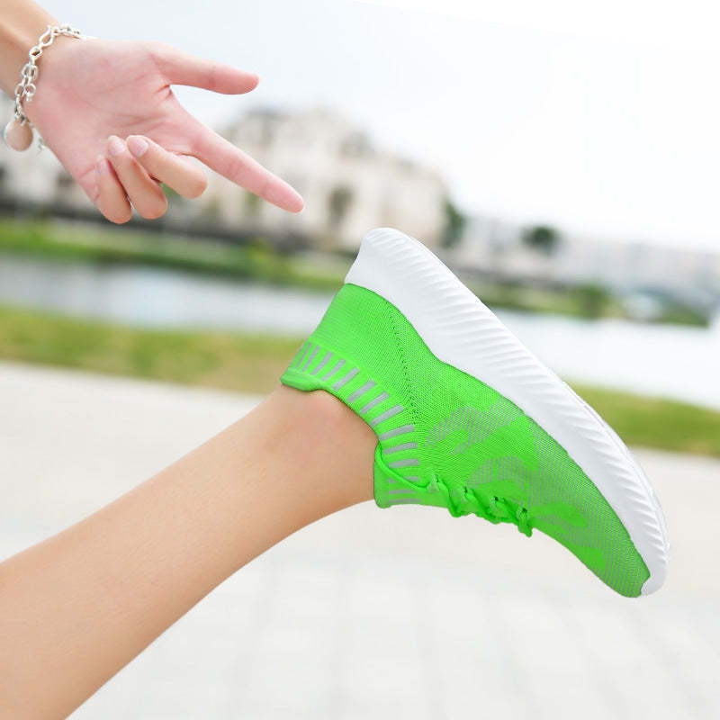Comfortable Walking Memory Foam Lightweight Sports Shoes Slip on Sock Sneakers