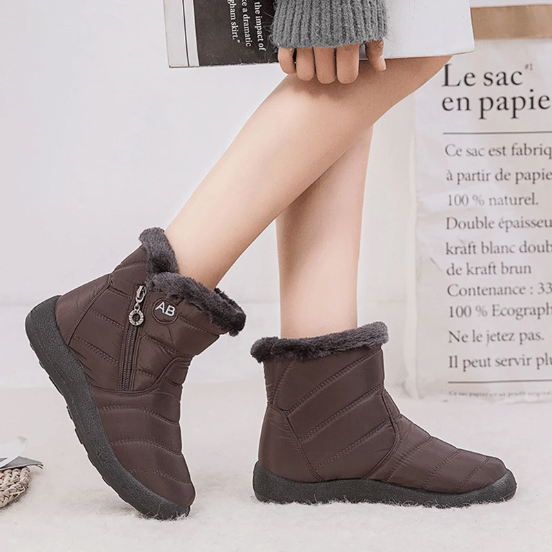 Women Fur Lined Outdoor Orthopedic Snow Boots