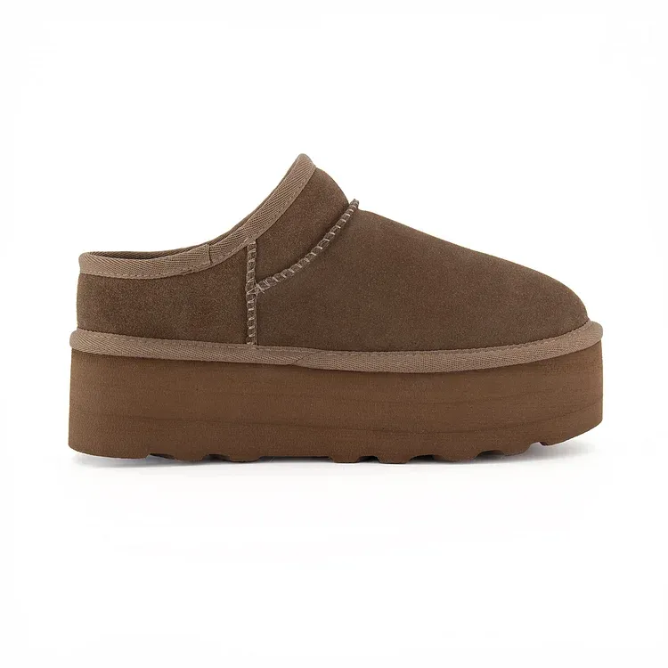 Classic Ultra-Mini Chestnut Platform Boots