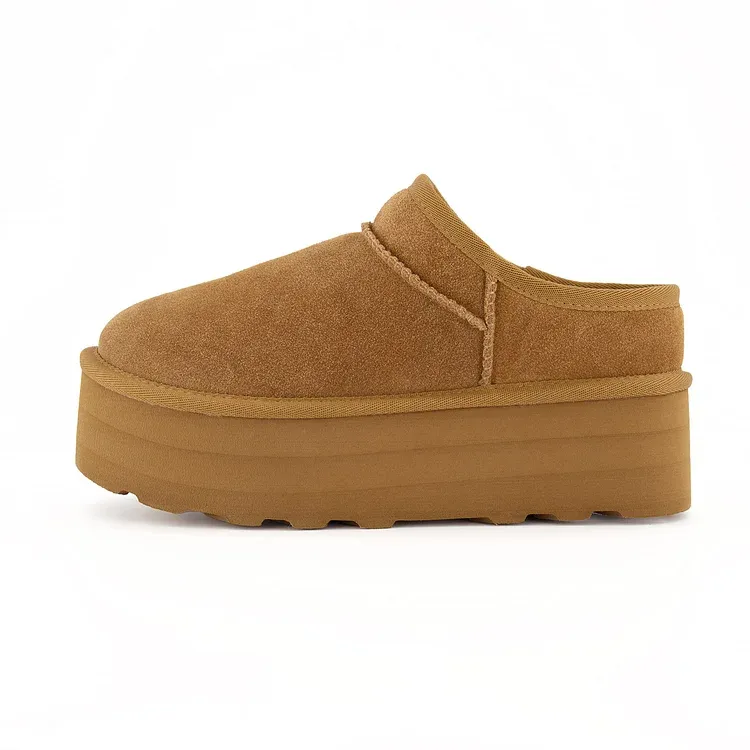Classic Ultra-Mini Chestnut Platform Boots