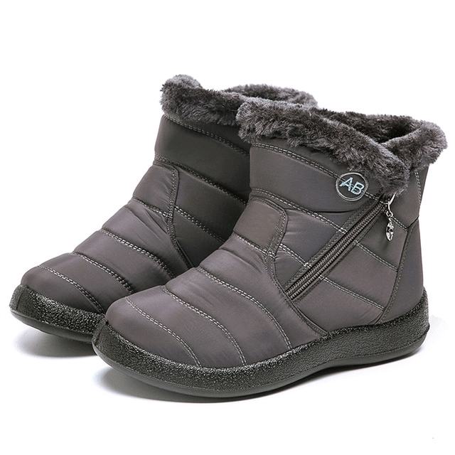 Women Fur Lined Outdoor Orthopedic Snow Boots