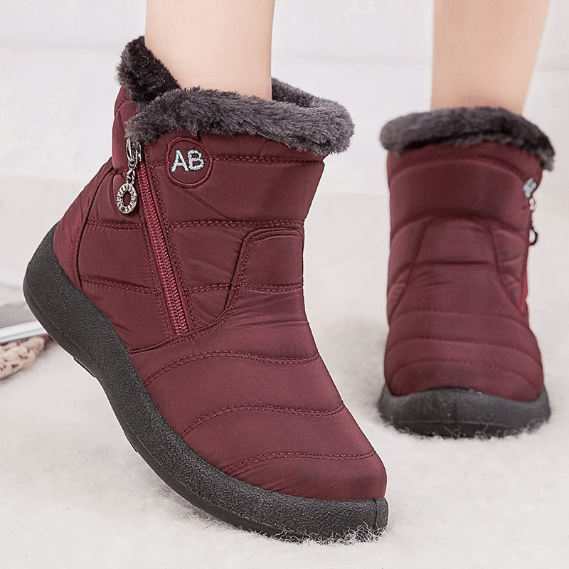 Women Fur Lined Outdoor Orthopedic Snow Boots