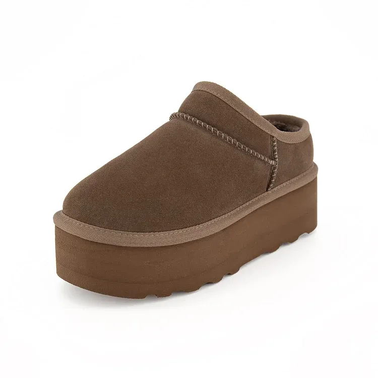 Classic Ultra-Mini Chestnut Platform Boots