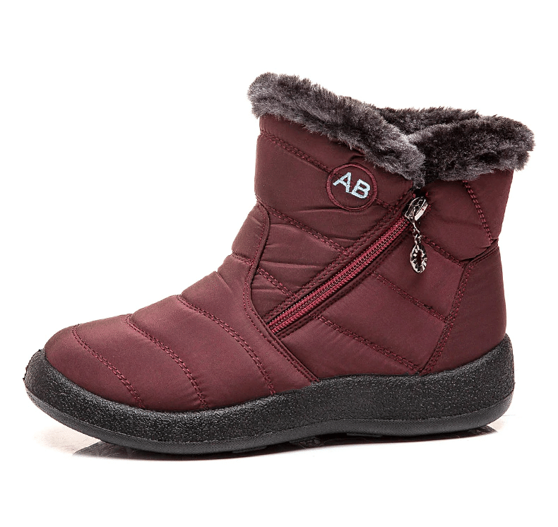 Women Fur Lined Outdoor Orthopedic Snow Boots