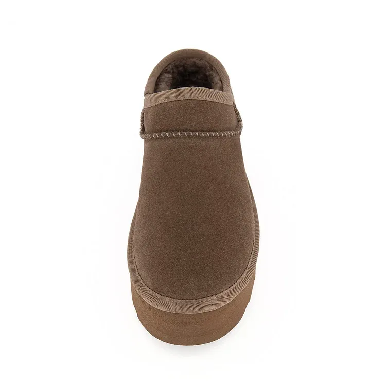 Classic Ultra-Mini Chestnut Platform Boots