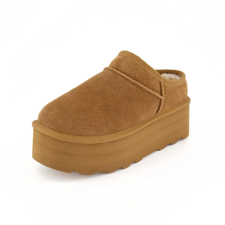 Classic Ultra-Mini Chestnut Platform Boots
