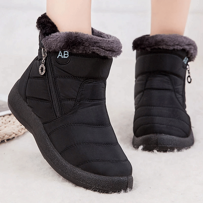 Women Fur Lined Outdoor Orthopedic Snow Boots