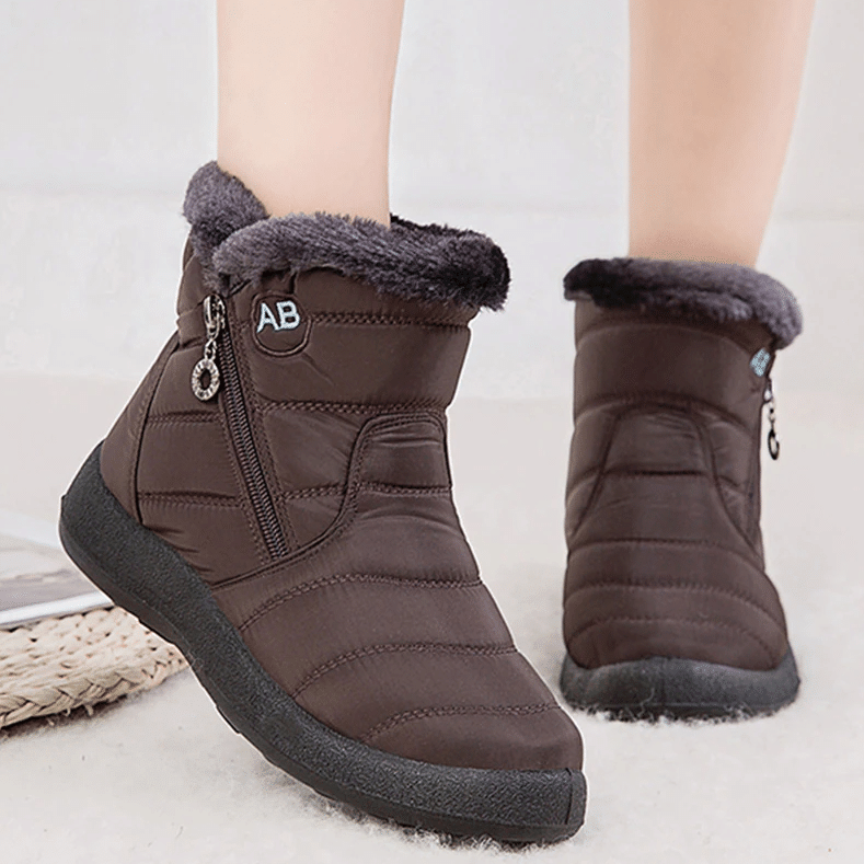 Women Fur Lined Outdoor Orthopedic Snow Boots