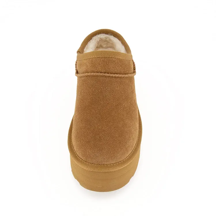 Classic Ultra-Mini Chestnut Platform Boots