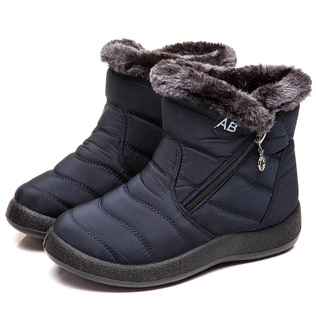 Women Fur Lined Outdoor Orthopedic Snow Boots