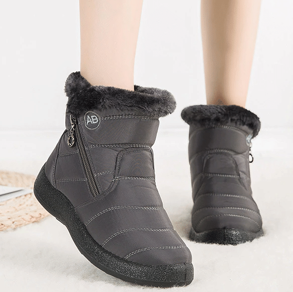 Women Fur Lined Outdoor Orthopedic Snow Boots
