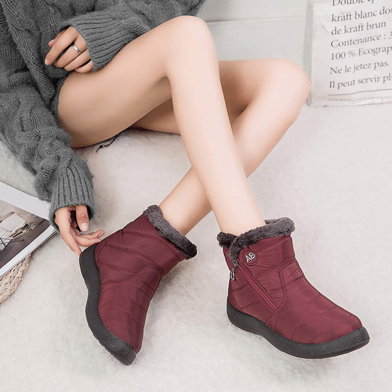 Women Fur Lined Outdoor Orthopedic Snow Boots