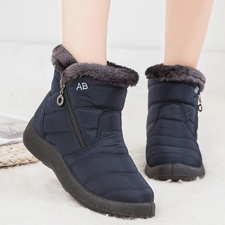 Women Fur Lined Outdoor Orthopedic Snow Boots