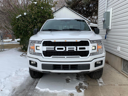 For 2018-2020 Ford F150 Grill Raptor Style Front Grille W/Led Lights w/Letter