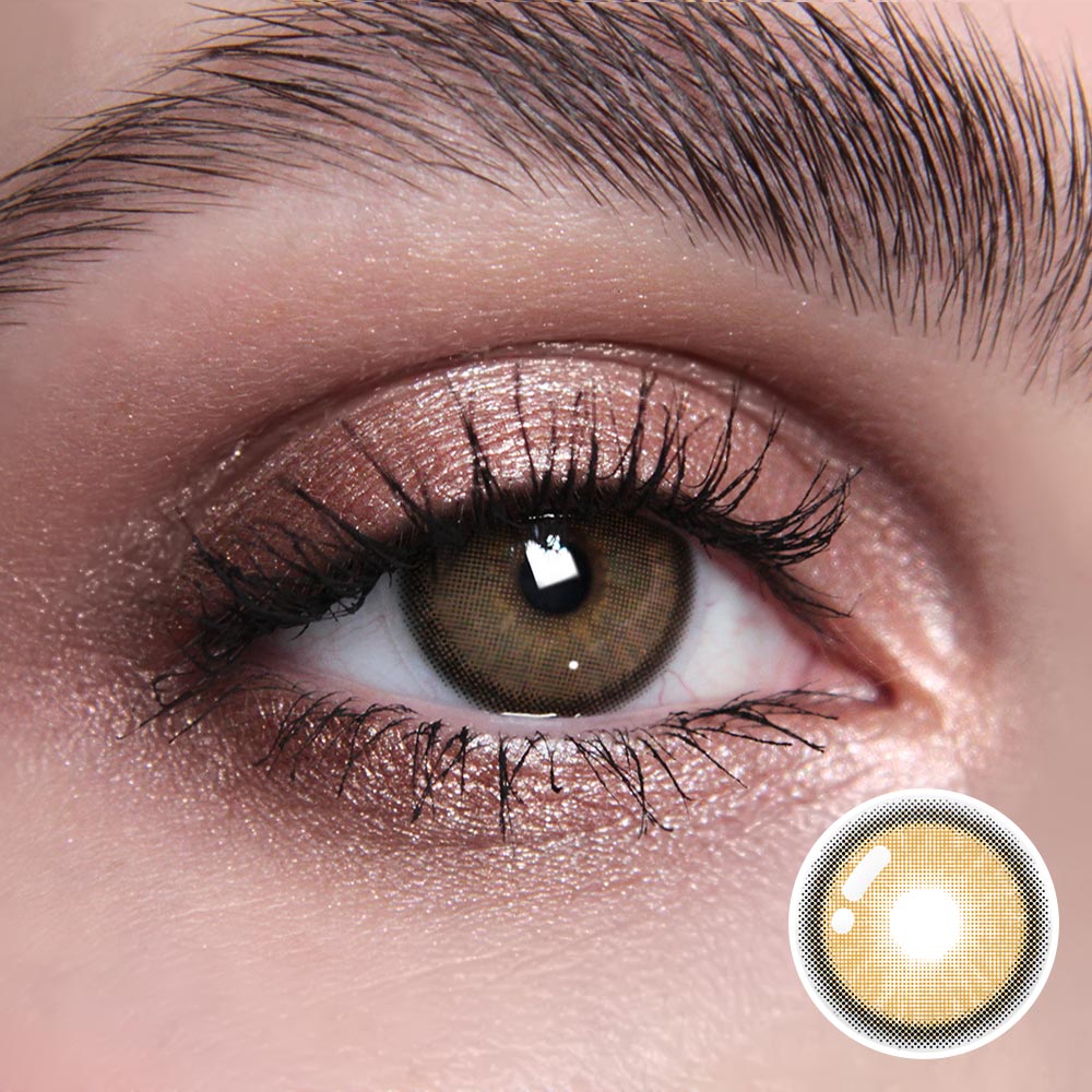 Vela Lentes De Contacto De Color Marrón Oscuro Graduadas