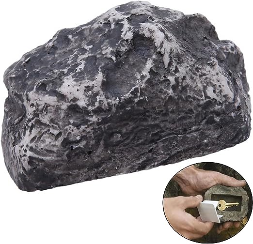 Hide-a-Spare-Key Fake Rock - Looks & Feels like Real Stone - Safe for