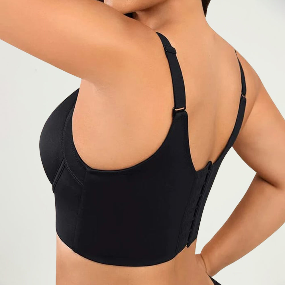 Deep Cup Bra Hide Back Fat With Shapewear Incorporated-Nude（Buy 1