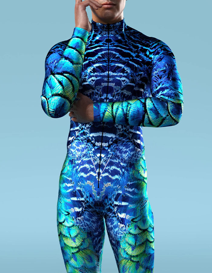 Peacock Suit Male Costume