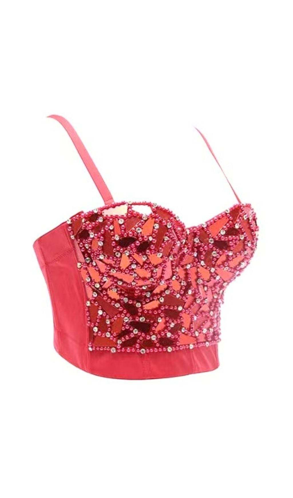 sequin corset belt