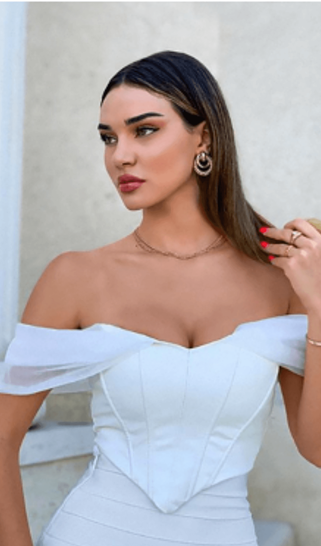 Black LEATHER Strapless Corset Top