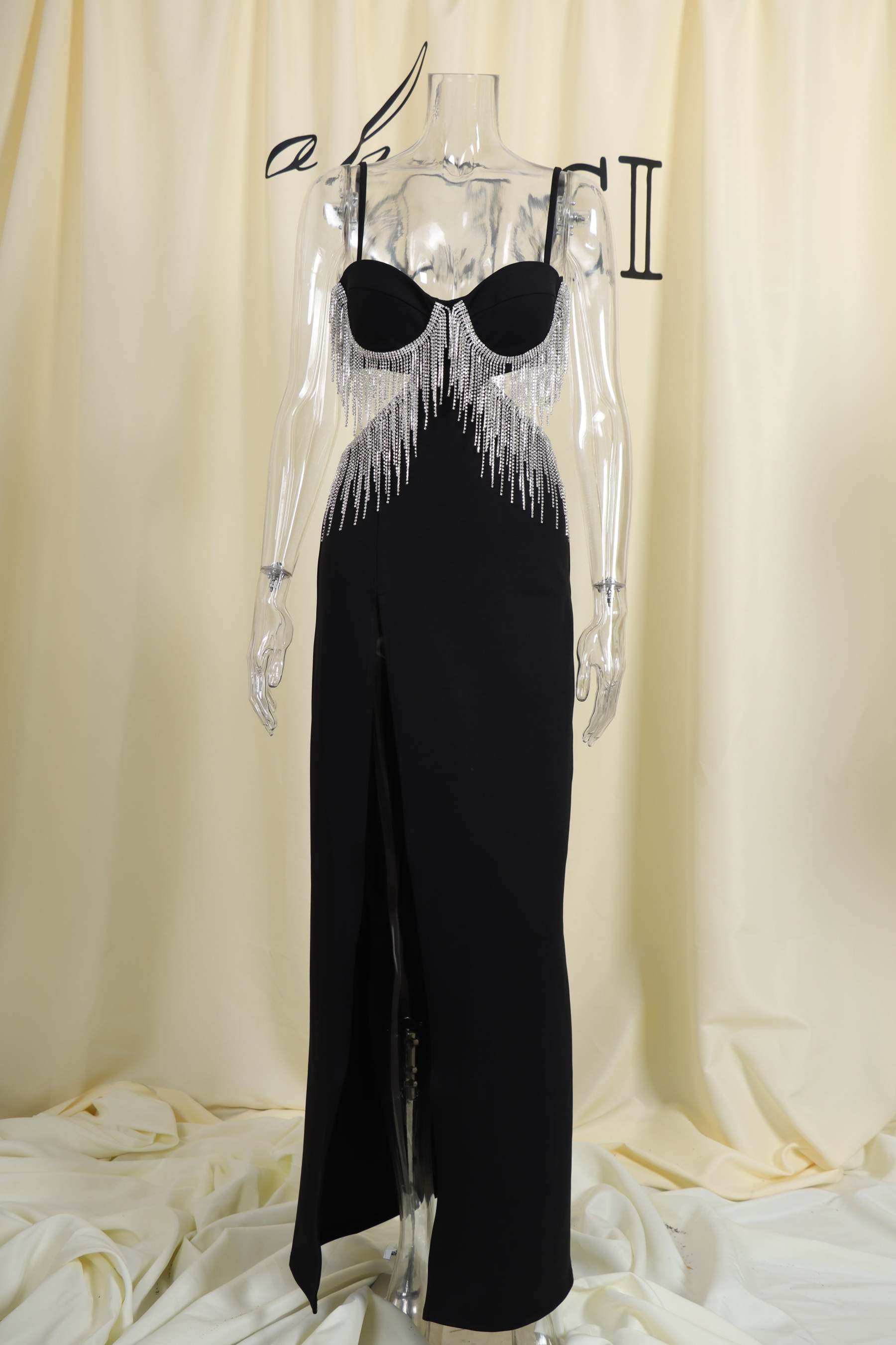 Calivra Black Diamond Maxi Dress