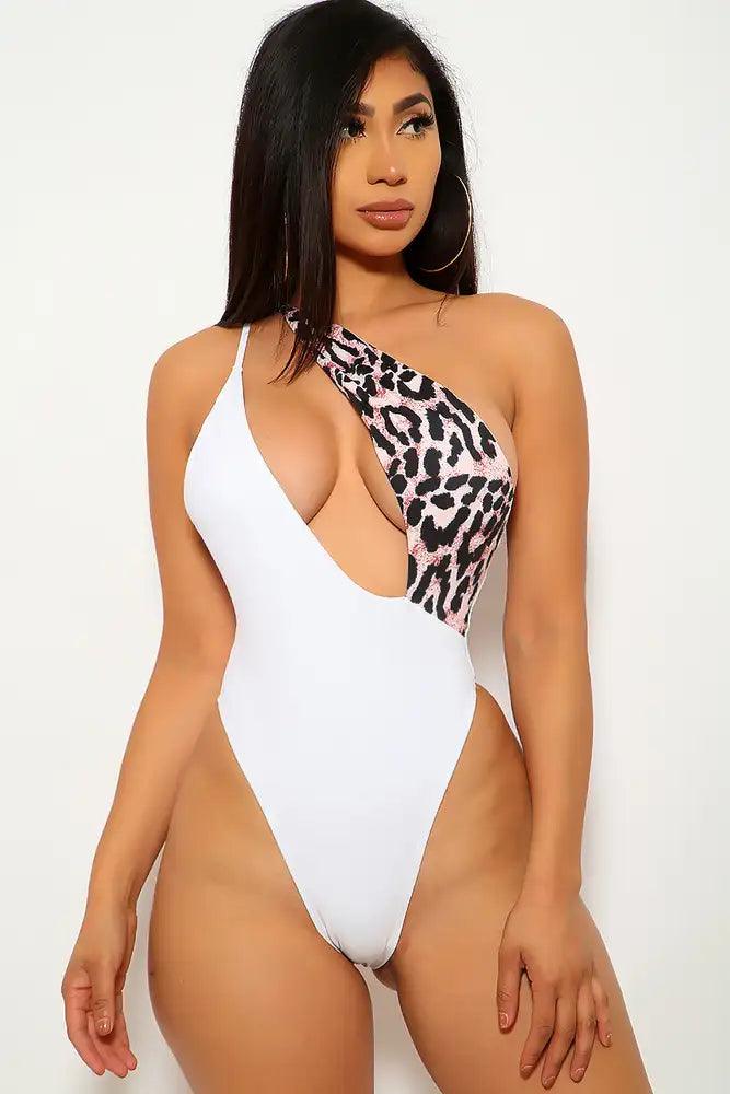 Petra One Piece Swimsuit in White Jaguar
