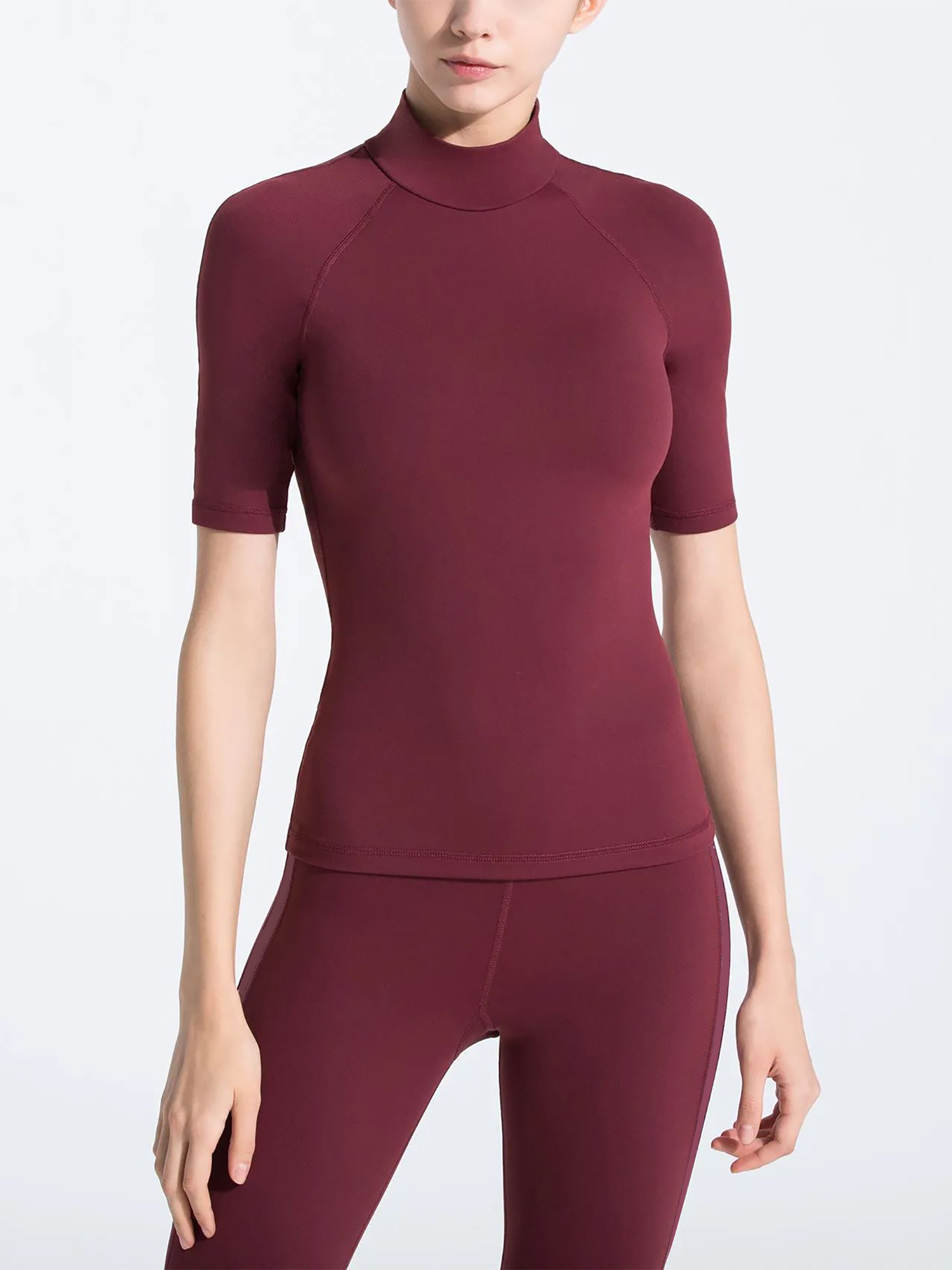 ACTIVE TEE, BORDEAUX