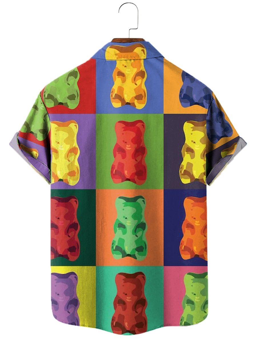 Fun Gummy Bears Cartoon Hawaiian Shirts