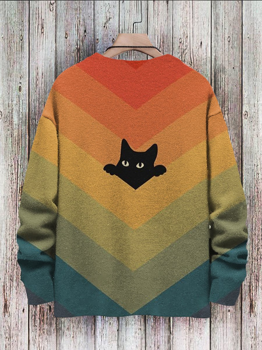 Rainbow shops cat sweater