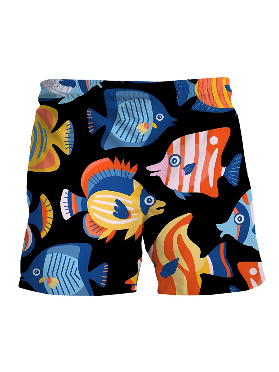 Men's Shorts Fish Print Beach Shorts
