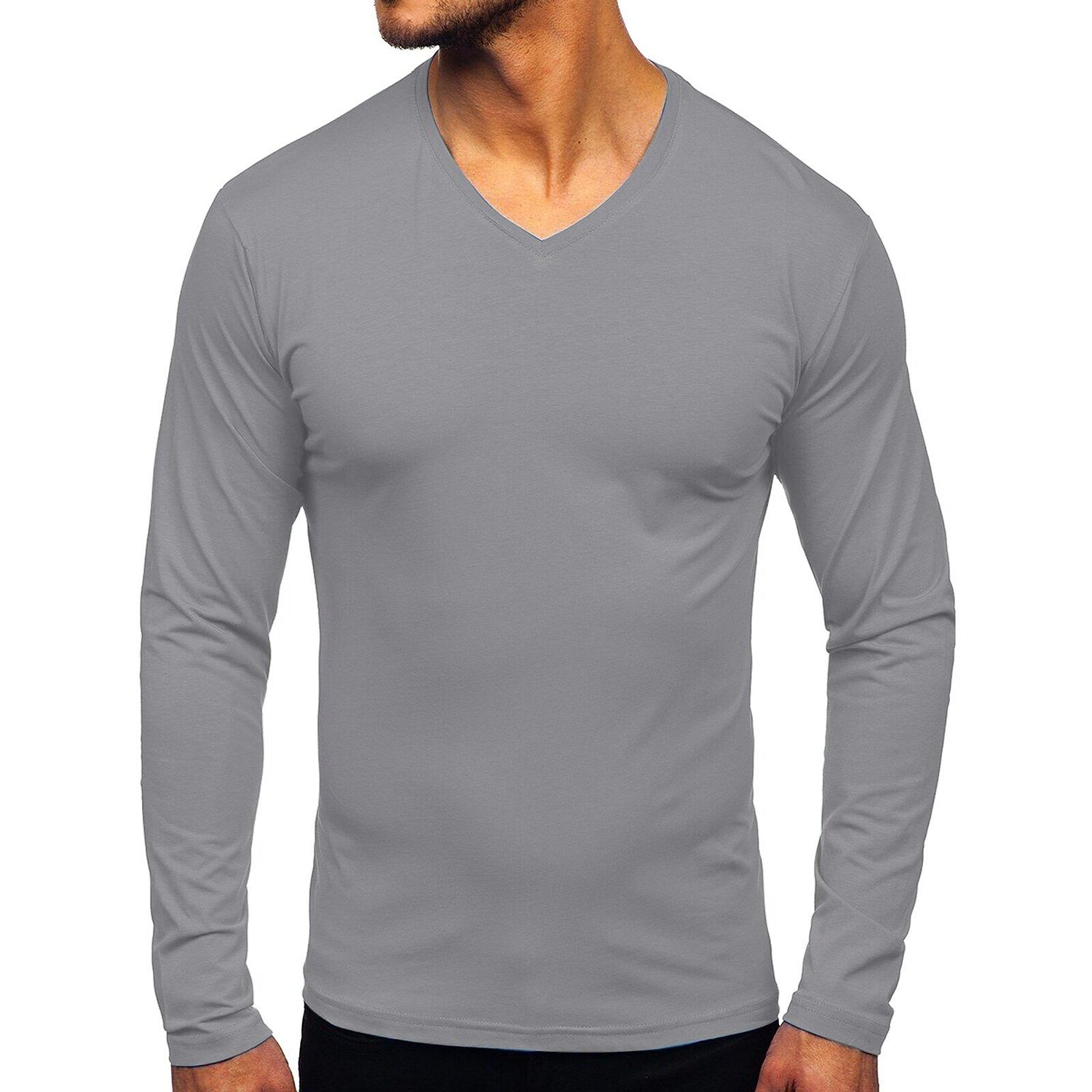 Men long-sleeved bottoming t-shirt