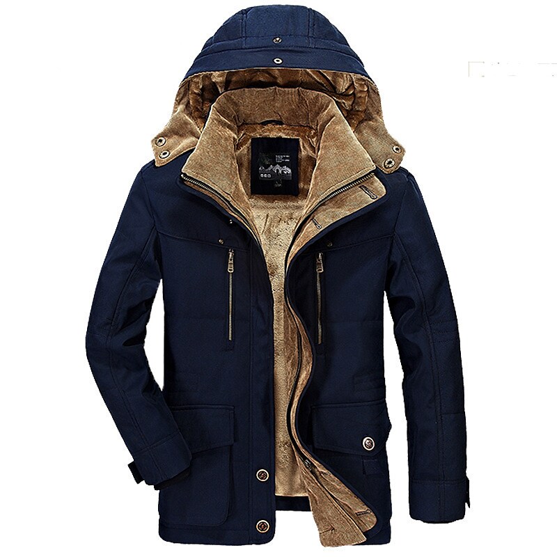 Men's Hooded winter coat Jacket Thicken Warm Business Casual