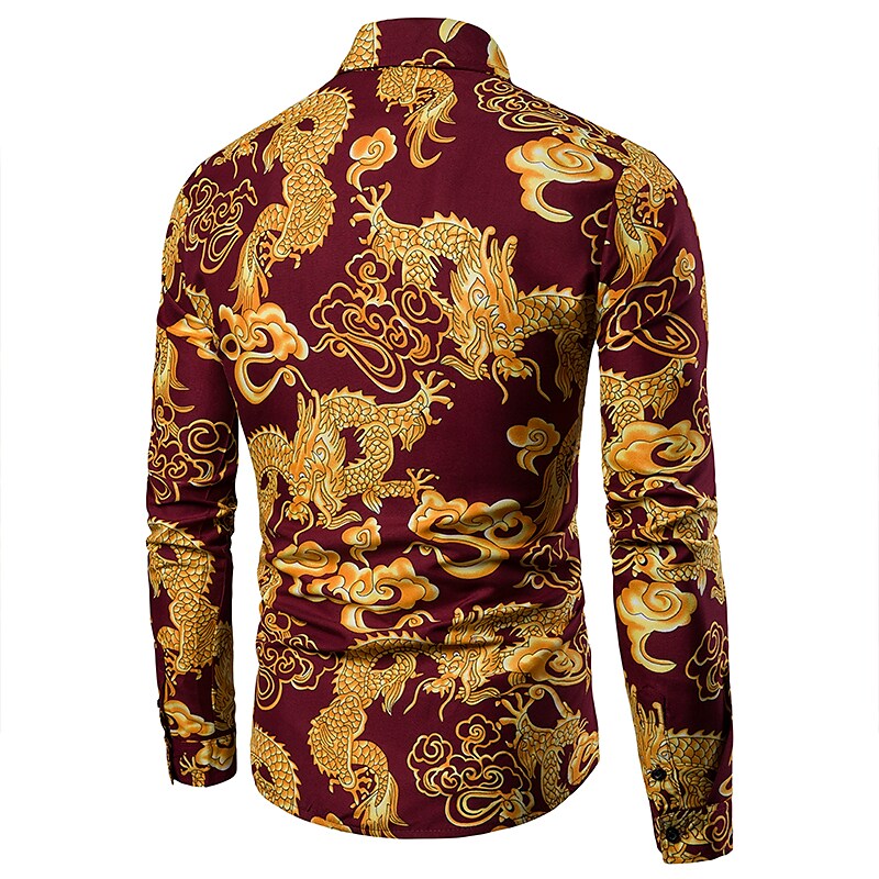 Men's gold bronzing shirt