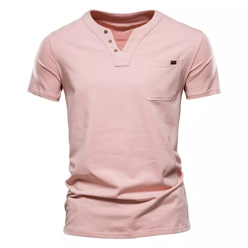 Men's Solid Color Plus Size T-Shirt