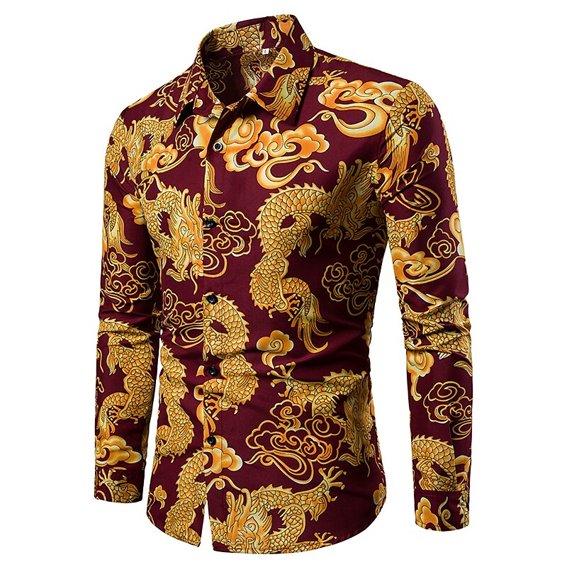 Men's gold bronzing shirt