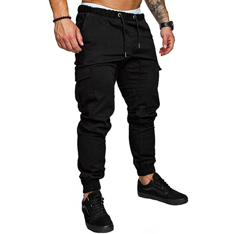 Solid Tie Elastic Lounge Pants