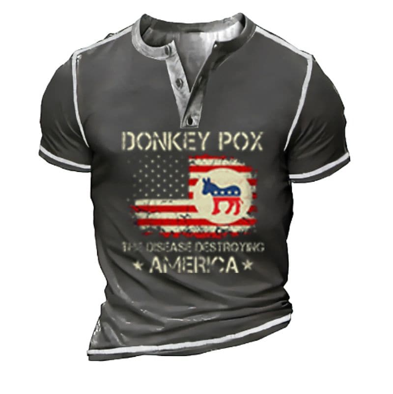 Men's T shirt Tee Graphic Patterned Plus Size Crew Neck Casual Daily Short Sleeve Tops Casual Cool Green Black Blue