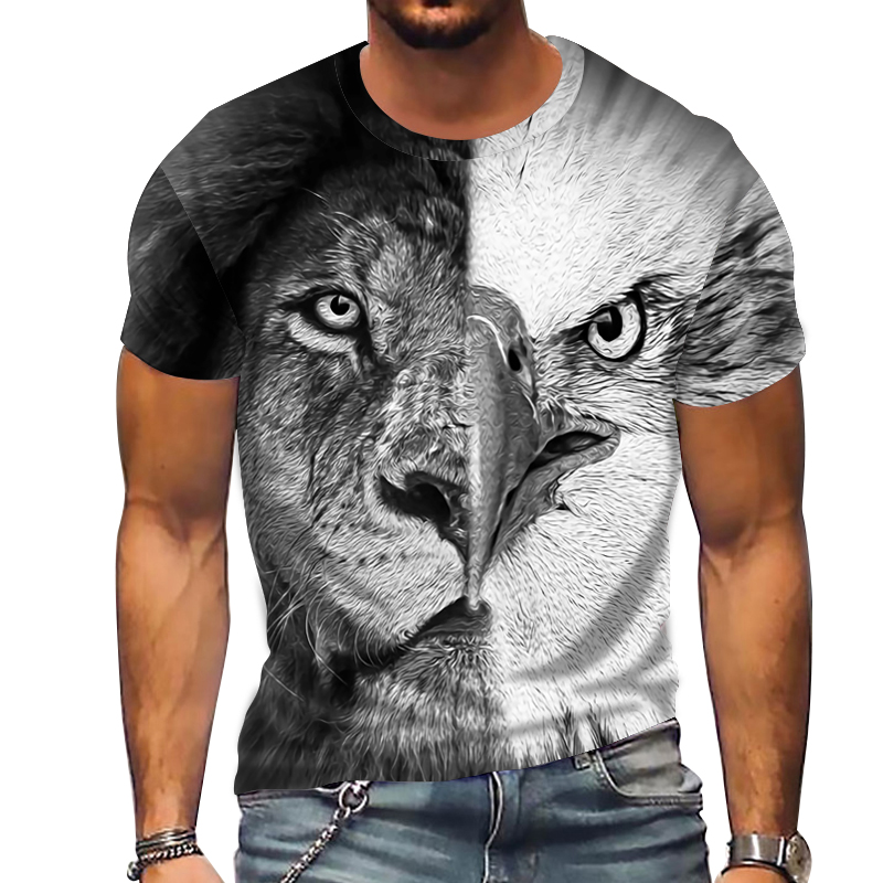 Men's 3D Abstract Print T-Shirt