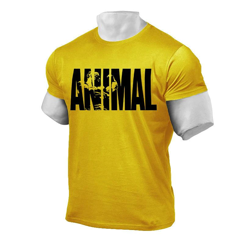 Animal Crew Neck Men's Cotton T-Shirt 
