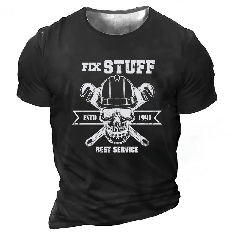 Men's T shirt Tee 3D Print Graphic Letter Crew Neck Casual Daily Print Short Sleeve Tops Fashion Classic Comfortable Big and Tall Green Black Brown / Sports / Summer