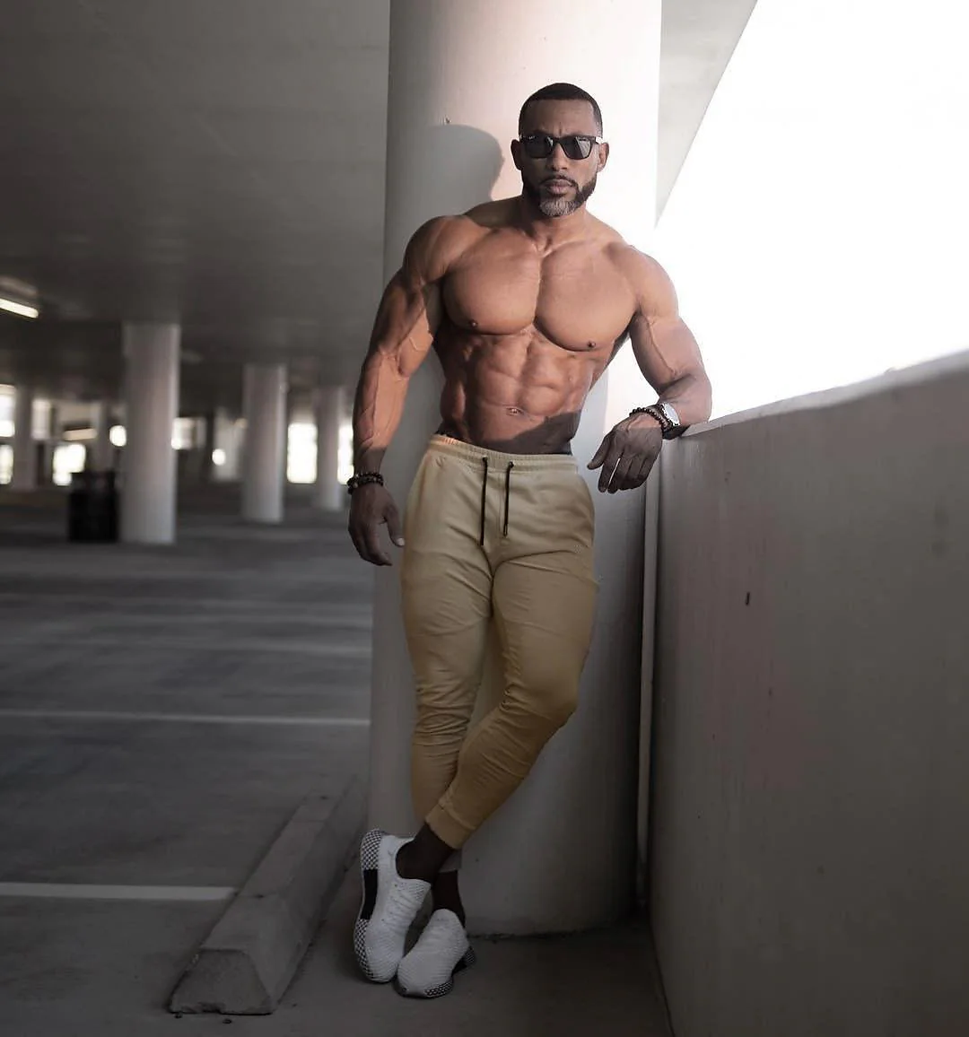 muscle boy fitness training pencil pants elastic leg trousers men's autumn thin running sports pants