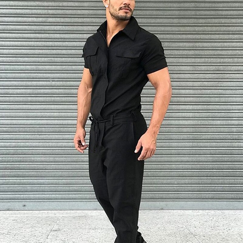 Men's Casual Multi-pocket Jumpsuit