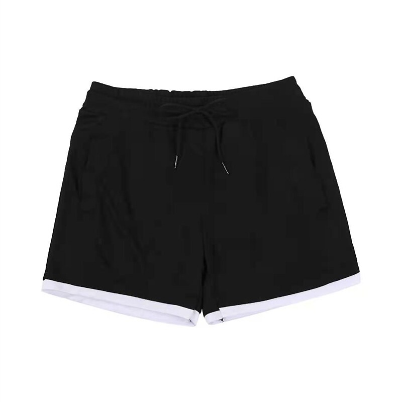 Men's Running Drawstring Elastic Waist Casual Daily  Workout Shorts