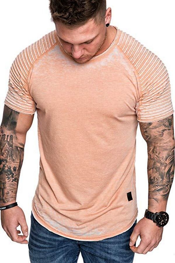 Men's Crinkle Design T-Shirt