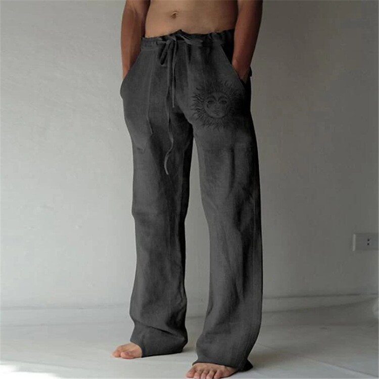 Men's Stretch Drawstring Straight Pants