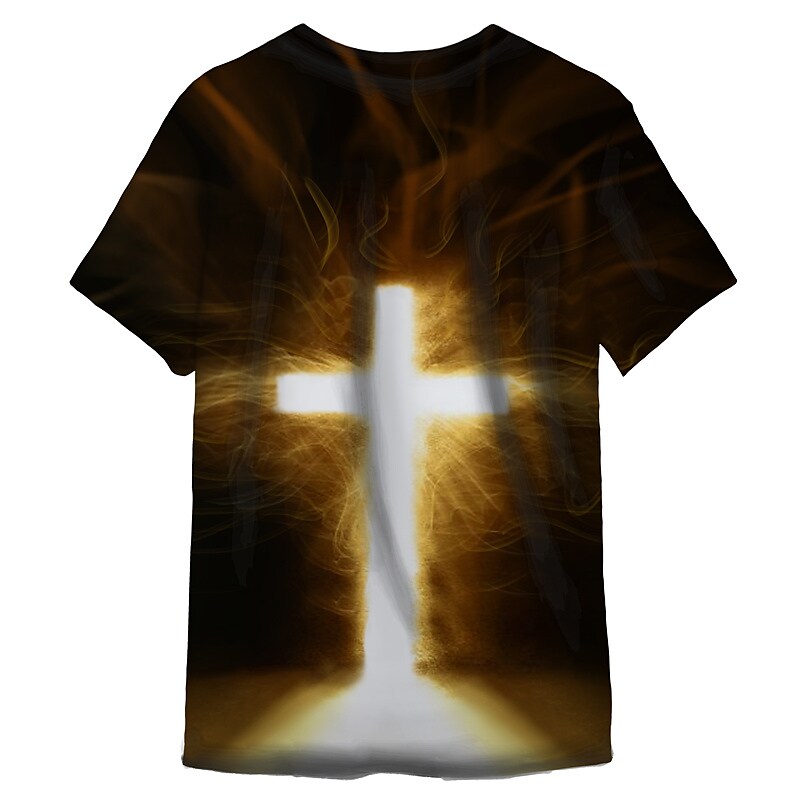 Men's 3D Abstract Print T-Shirt
