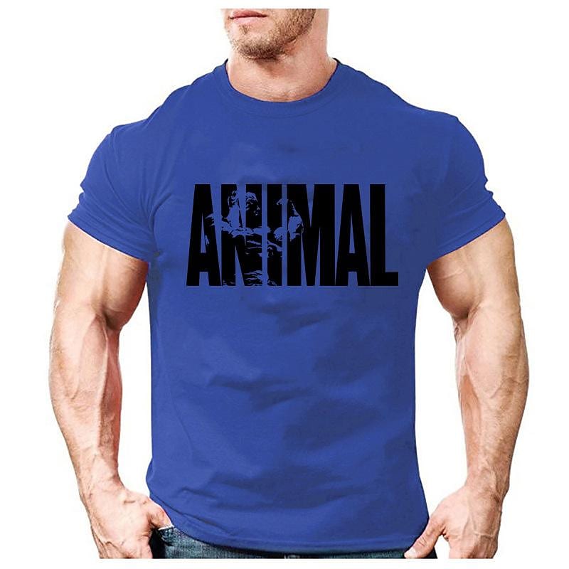 Animal Crew Neck Men's Cotton T-Shirt 