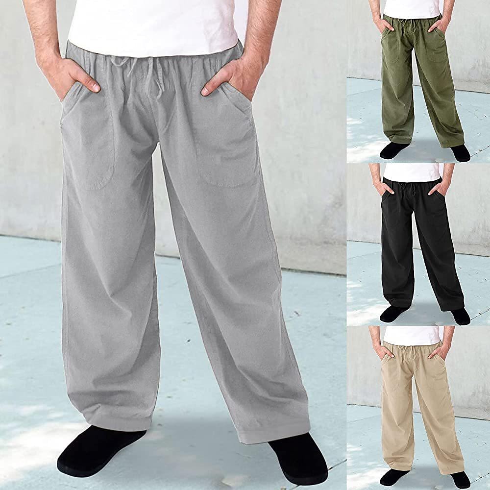 Men's Casual Drawstring Beach Pants