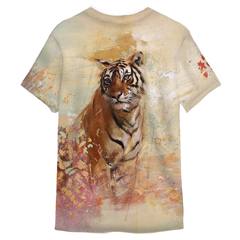 Men's 3D Abstract Print T-Shirt
